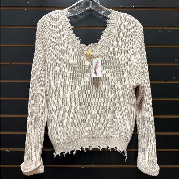 Women's Cream Sweater - Picture 1 of 3